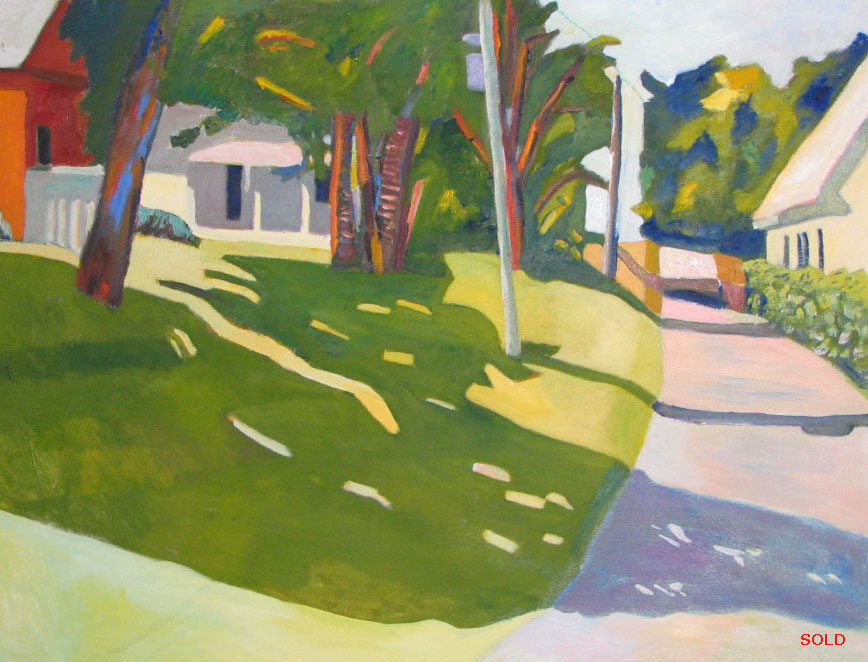 Painting entitled Walden Village