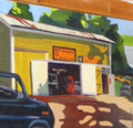 Painting entitled East Hill Auto
