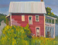 Painting entitled Pink House