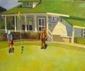 Painting entitled Golf at the Stowe Country Club